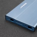 Qoltec Aluminiowa Obudowa | Kieszeń na dysk SSD HDD 2.5" | SATA | USB 3.0 | Super speed 5Gb/s | 2TB | Niebieski