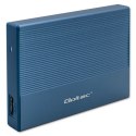 Qoltec Aluminiowa Obudowa | Kieszeń na dysk SSD HDD 2.5" | SATA | USB 3.0 | Super speed 5Gb/s | 2TB | Niebieski