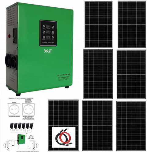 Zestaw solarny do grzania wody Green Boost 3000/3500W 7xPanel 500W