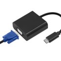 Adapter USB 3.1 typ C męski/VGA żeński | 1080P | 23 cm