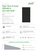 Panel fotowoltaiczny Jinko Solar JKM440N-54HL4R-B 440Wp (FB) MC4