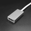 Qoltec Adapter USB 3.1 Typ C męski | DisplayPort żeński