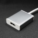 Qoltec Adapter USB 3.1 Typ C męski | HDMI A żeński