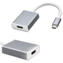 Qoltec Adapter USB 3.1 Typ C męski | HDMI A żeński