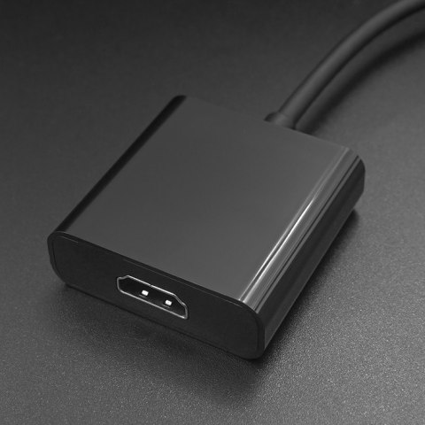 Qoltec Adapter USB typ C męski / HDMI żeński | 4K | 23cm