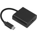 Qoltec Adapter USB typ C męski / HDMI żeński | 4K | 23cm