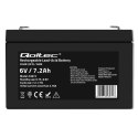 Qoltec Akumulator AGM | 6V | 7.2 Ah