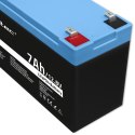 Qoltec Akumulator LiFePO4 Litowo-Żelazowo-Fosforanowy | 12.8V | 7Ah | 89.6Wh | BMS