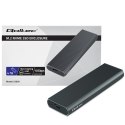 Qoltec Aluminiowa Obudowa | Kieszeń na dysk M.2 SSD | NVMe | PCIe | USB 3.1 | Super speed 10Gb/s | 4TB | Grafit