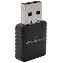 Qoltec Bezprzewodowy Ultra szybki DUAL mini WiFi adapter 2 x 2dBi Standard AC | 1300Mbps