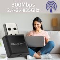 Qoltec Bezprzewodowy Ultra szybki mini adapter NANO WiFi Standard N | USB2.0 | 300Mbps