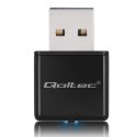 Qoltec Bezprzewodowy Ultra szybki mini adapter NANO WiFi Standard N | USB2.0 | 300Mbps