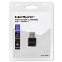 Qoltec Bezprzewodowy Ultra szybki mini adapter NANO WiFi Standard N | USB2.0 | 300Mbps