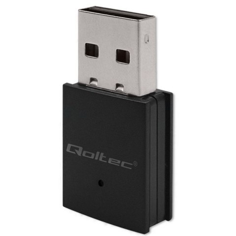 Qoltec Bezprzewodowy Ultra szybki mini adapter WiFi Standard AC | BT 4.0 USB | 600Mbps