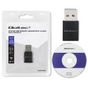 Qoltec Bezprzewodowy Ultra szybki mini adapter WiFi Standard AC | BT 4.0 USB | 600Mbps