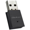 Qoltec Bezprzewodowy Ultra szybki mini adapter WiFi Standard AC | BT 4.0 USB | 600Mbps