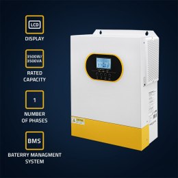 Hybrydowy inwerter solarny Off-Grid 3.5kVA 3.5kW 100A MPPT LCD BMS Sinus