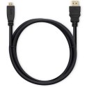 Qoltec Kabel HDMI A męski | Micro HDMI D męski | 1m