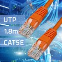 Qoltec Kabel Patchcord Crossover | CAT5E | UTP | 1.8m