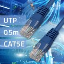 Qoltec Kabel Patchcord UTP | CAT5E | 0.5m