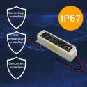 Qoltec Zasilacz impulsowy LED IP67 | 60W | 12V | 5A | Wodoodporny