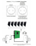 Zestaw solarny do grzania wody Green Boost Pro 4000/4000W Sinus Bypass