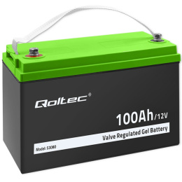 Qoltec Akumulator żelowy | 12V | 100Ah | GEL