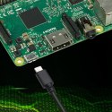 Qoltec Ładowarka Super FAST PD do Raspberry PI 5 | USB-C | 27W | 5.1V | 5A | Czarna