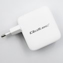 Qoltec Ładowarka sieciowa 140W GaN | 5-20V | 1.5-5A | 3 x USB-C PD | 1 x USB QC 3.0 | Biała