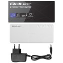 Qoltec SWITCH Przełącznik sieciowy 8 x port RJ45 | 100Mbps | Fast Ethernet | LAN