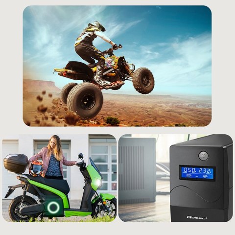 Qoltec Automatyczna ładowarka do akumulatora AGM GEL STD 12V | Prostownik 12W | 1.5A | Dioda LED