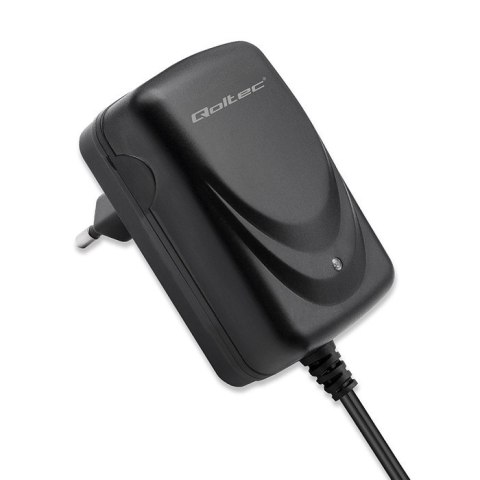 Qoltec Automatyczna ładowarka do akumulatora AGM GEL STD 12V | Prostownik 12W | 1.5A | Dioda LED