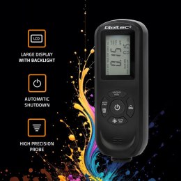 Qoltec Miernik grubości lakieru z wyświetlaczem LCD | 0 ~ 2000um