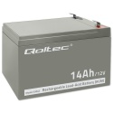Qoltec Akumulator AGM | 12V | 14Ah |max. 210A