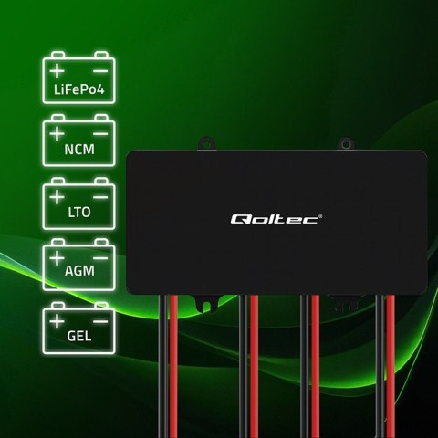 Qoltec Balanser napięcia 48V do akumulatorów 4 x 12V | 10A | LiFePO4 AGM GEL