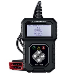 Qoltec Cyfrowy Tester diagnostyczny Interfejs ProLine | OBDII EOBD | Polskie MENU | 8V-25V | Dual system