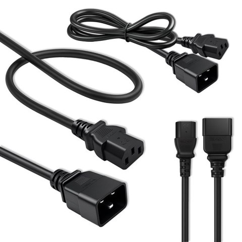 Qoltec Kabel zasilający do UPS | C20/C13 | 1.2m
