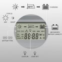 Qoltec Solarny regulator ładowania MPPT z czujnikiem temperatury 10A |12V / 24V | LCD | 2 x USB | Bluetooth | APP | GEL | LiFePO