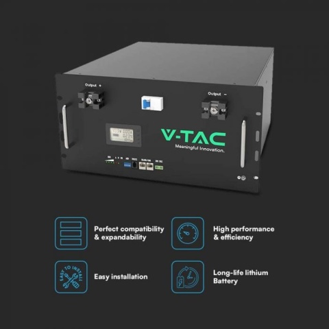 NISKONAPIĘCIOWY MAGAZYN ENERGII VT-48200B BATERIA LFP O POJEMNOSCI 9,6 kWh