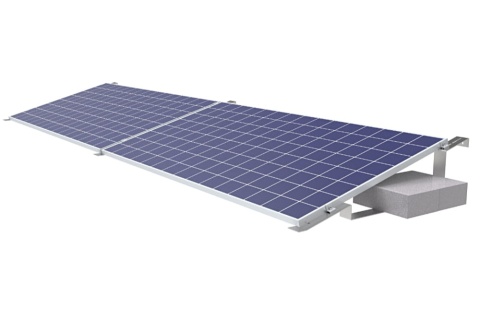 Konstrukcja balastowa pozioma 15stopni