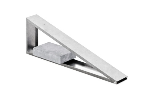 Konstrukcja balastowa pozioma 15 stopni