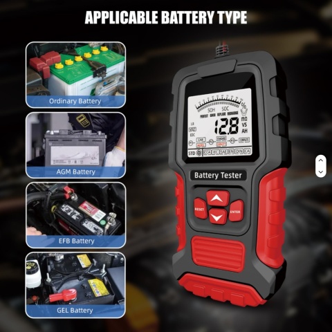 Profesjonalny tester akumulatorów 12V / 24V Smart Battery Tester TK-200