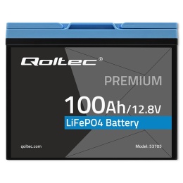 Qoltec Akumulator LiFePO4 | 12.8V | 100Ah | 1280Wh | BMS
