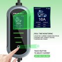 Qoltec Mobilna ładowarka do samochodu elektrycznego EV z regulacją 2w1 Typ2 | 22kW | 400V | Wi-fi | TUYA | SMART LIFE | LCD | Pr