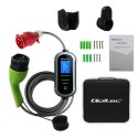 Qoltec Mobilna ładowarka do samochodu elektrycznego EV z regulacją 2w1 Typ2 | 22kW | 400V | Wi-fi | TUYA | SMART LIFE | LCD | Pr