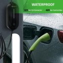 Qoltec Mobilna ładowarka do samochodu elektrycznego EV z regulacją 2w1 Typ2 | 3.5kW | 230V | LCD | 5m