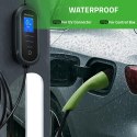 Qoltec Mobilna ładowarka do samochodu elektrycznego EV z regulacją 2w1 Typ2 | 3.5kW | 230V | Wi-fi | LCD | Przenośna | 5m