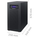 Qoltec Zasilacz awaryjny UPS 3- fazowy | 10kVA | LCD | EPO | USB | On-line | High frequency