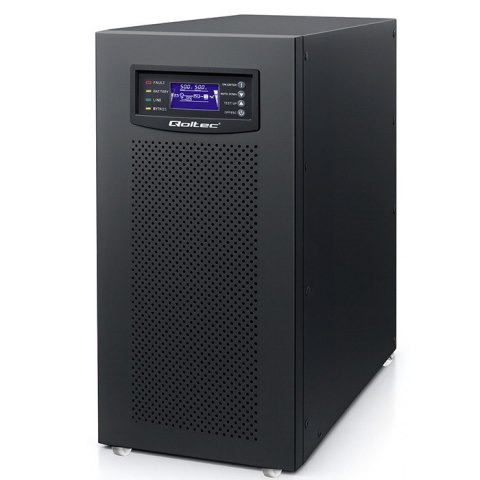 Qoltec Zasilacz awaryjny UPS 3 - fazowy | 15kVA | 12KW | LCD | EPO | USB | On-line | High frequency