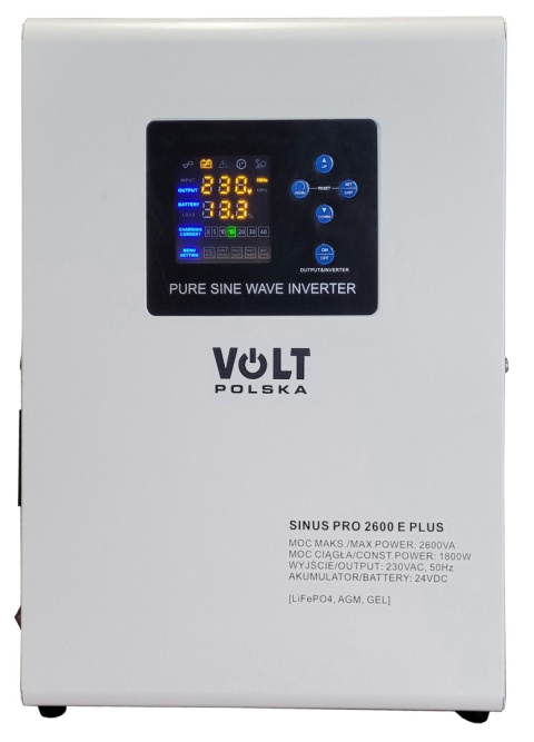 SINUS PRO 2600 E PLUS 24/230V (1800/2600W) ZASILACZ AWARYJNY